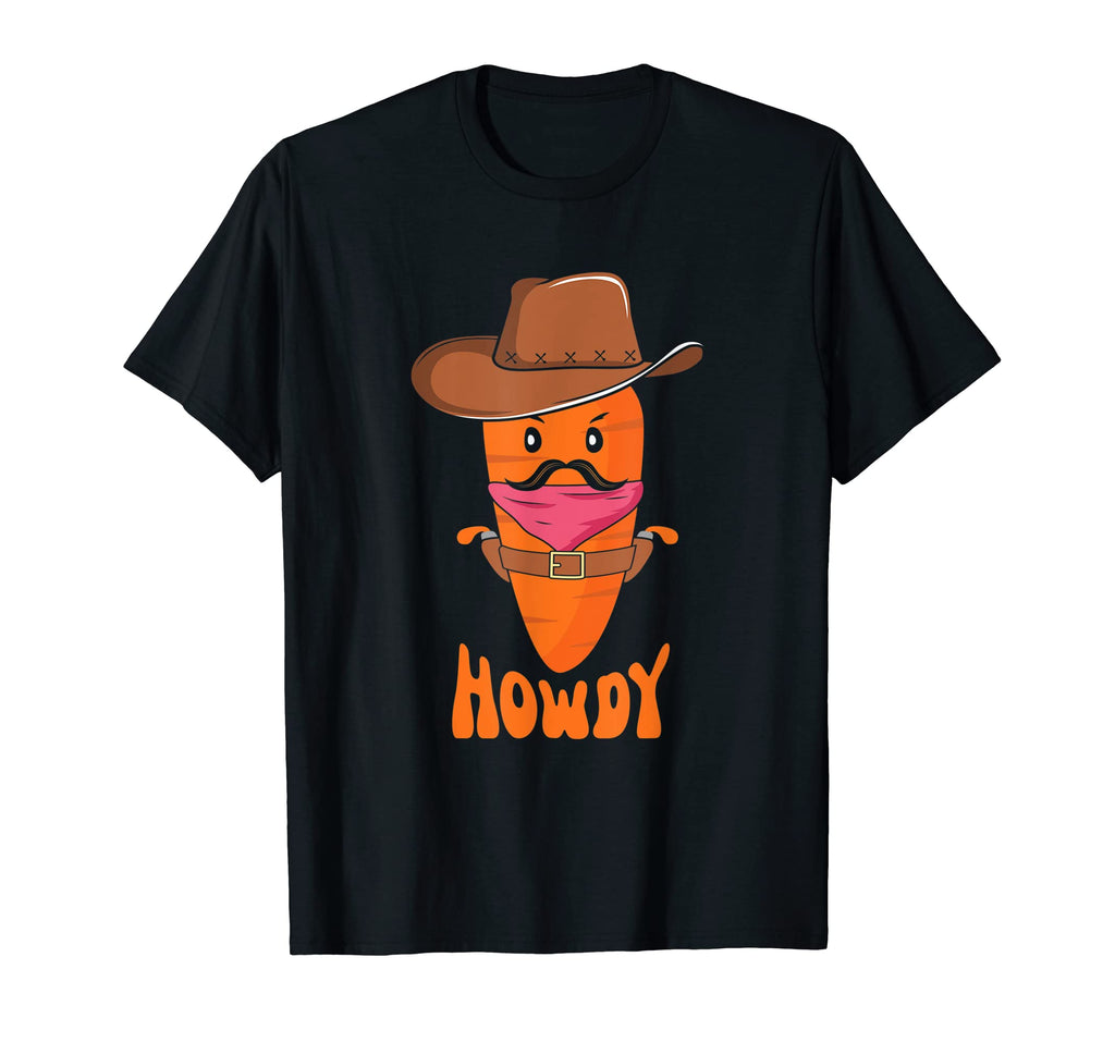 Howdy Carrot Western Cowboy Hat T-Shirt - Casual Everyday Wear for Adults - T-Shirt, Sweatshirt, Hoodie
