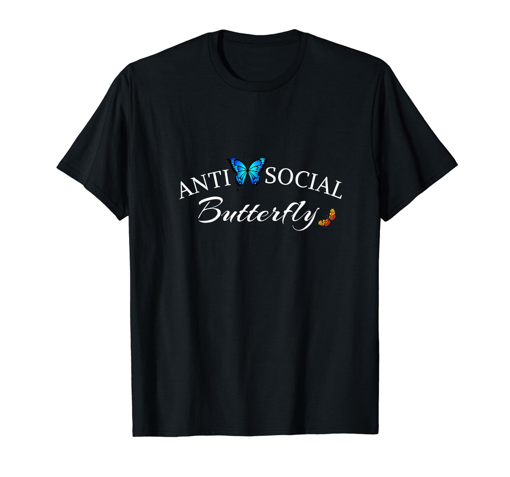 Anti Social Butterfly T-Shirt - Aesthetic Graphic Men Women - T-Shirt, Sweatshirt, Hoodie