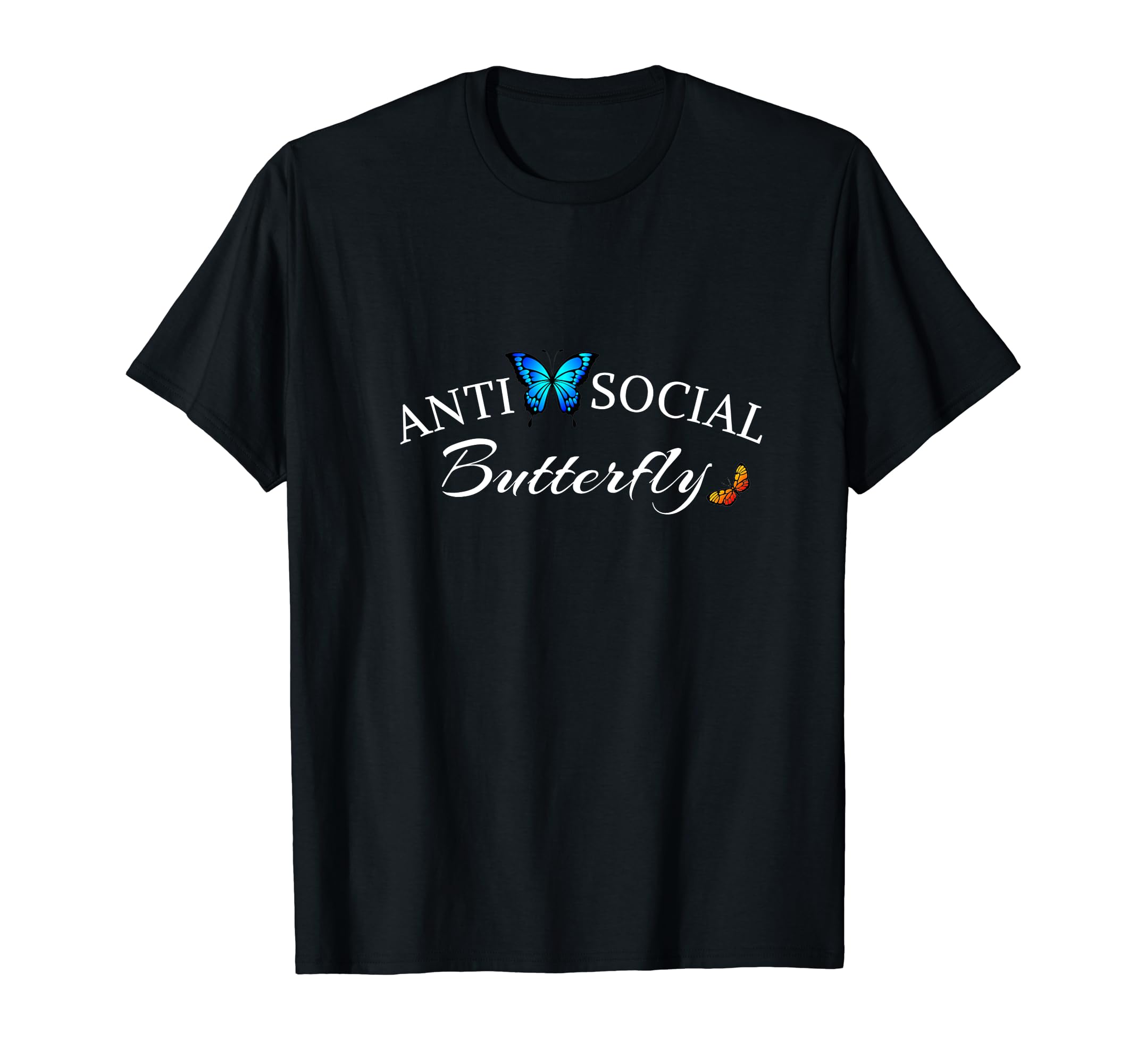 Anti Social Butterfly T-Shirt - Aesthetic Graphic Men Women - T-Shirt, Sweatshirt, Hoodie