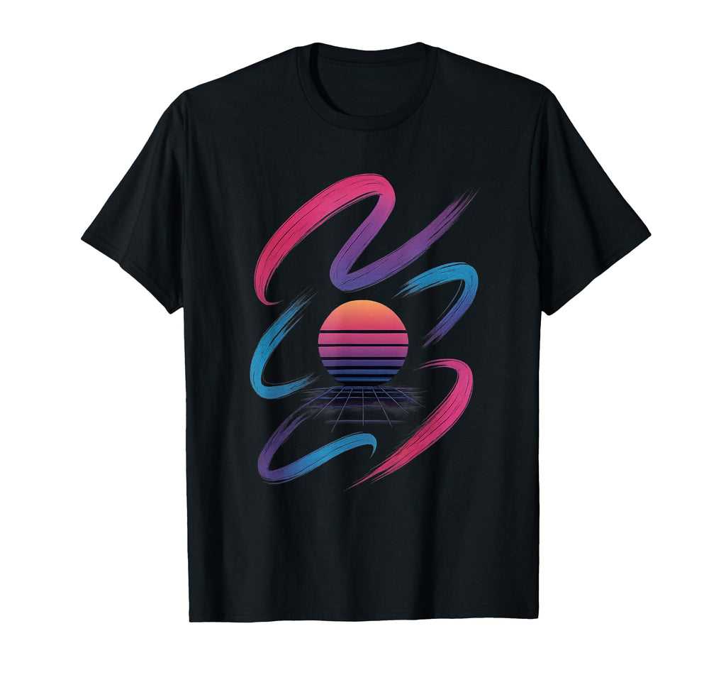 80S Synthwave T-Shirt - Graphic Print Men Women - T-Shirt, Sweatshirt, Hoodie