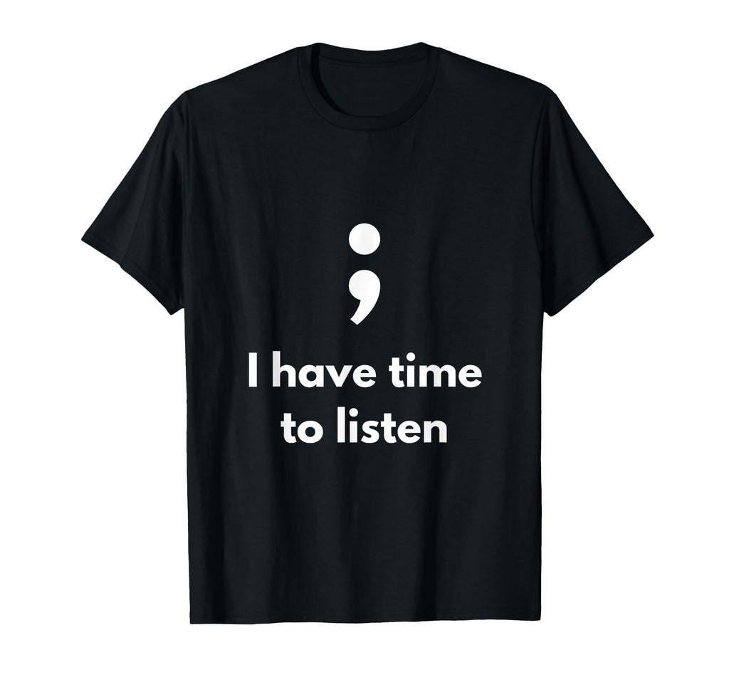 Its Okay Not To Be Okay Semicolon T-Shirt - Aesthetic Graphic for Adults - T-Shirt, Sweatshirt, Hoodie
