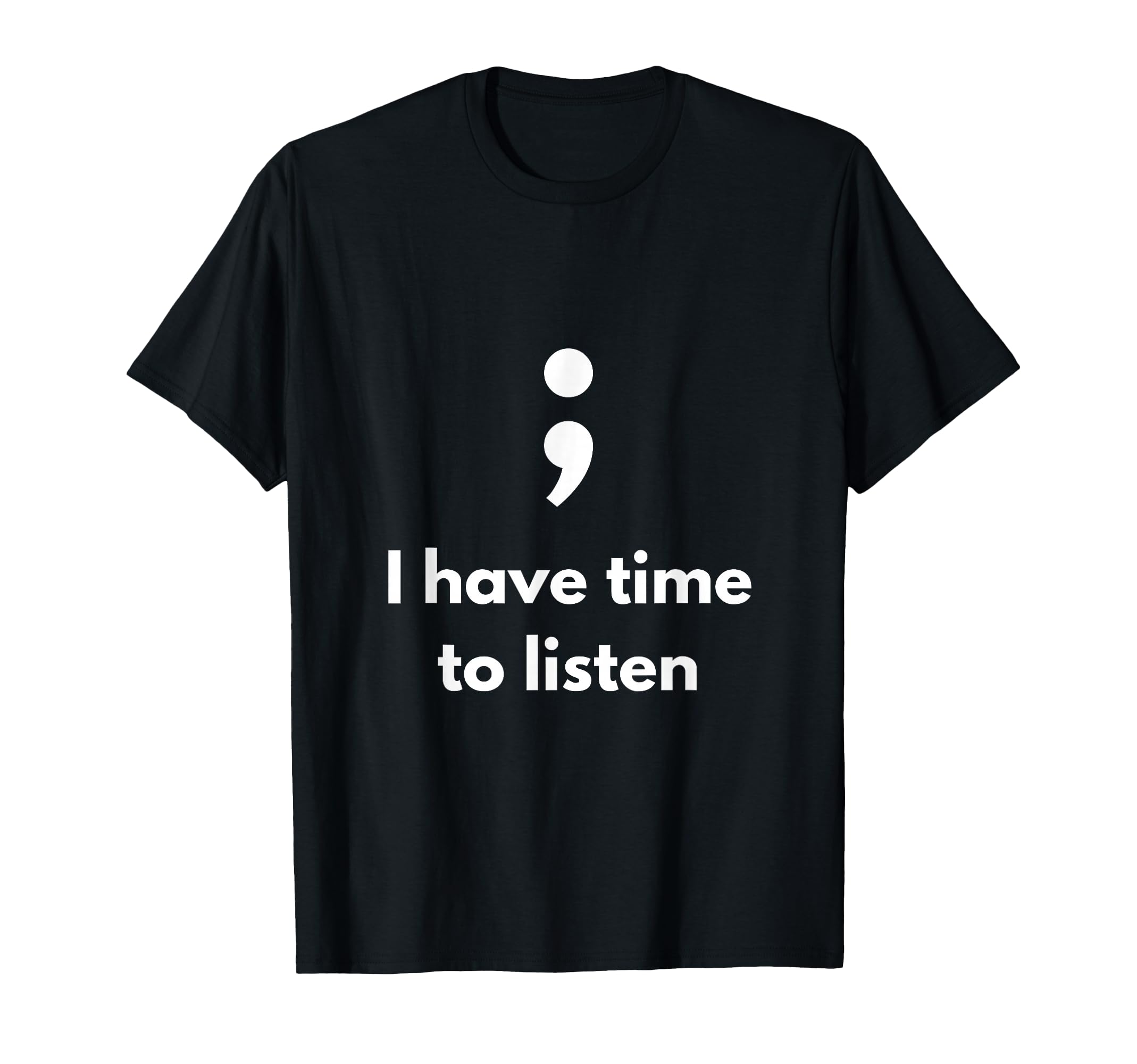 Its Okay Not To Be Okay Semicolon T-Shirt - Aesthetic Graphic for Adults - T-Shirt, Sweatshirt, Hoodie