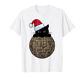 Aesthetic Disco Ball Camo Black Cat T-Shirt - Graphic Print Men Women - T-Shirt, Sweatshirt, Hoodie