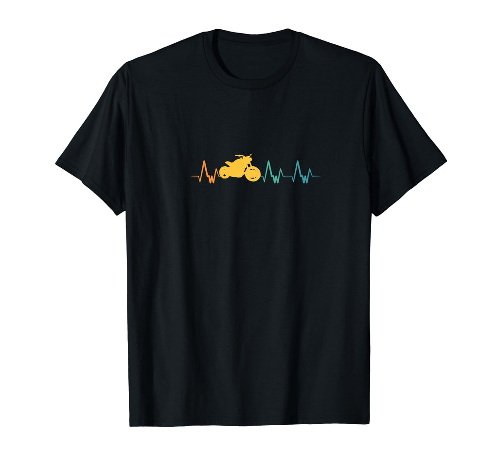 Motorcycle Heartbeat T-Shirt - Fun Novelty Design for Adults - T-Shirt, Sweatshirt, Hoodie
