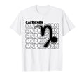 Capricorn Zodiac Typography Astrology T-Shirt - Streetwear Style for Adults - T-Shirt, Sweatshirt, Hoodie