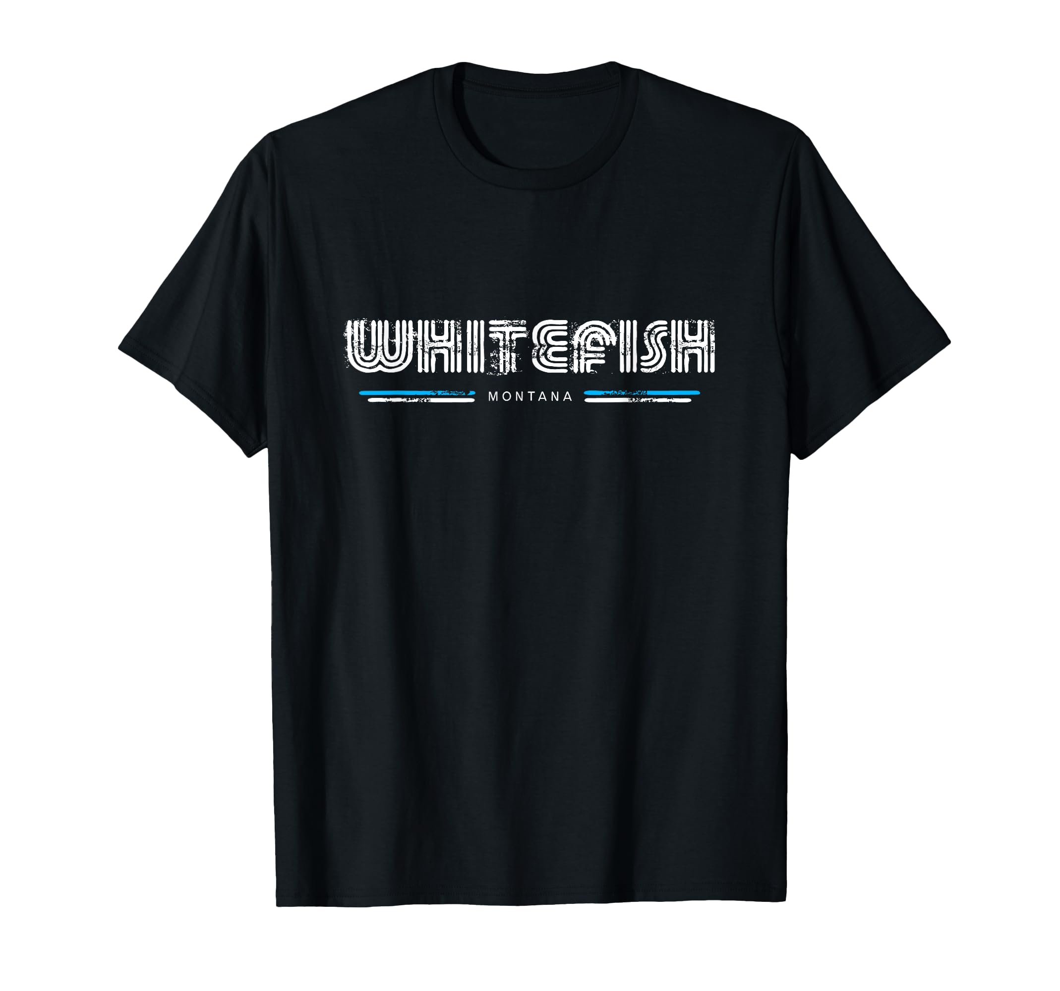 Whitefish Montana 70S 80S Type T-Shirt - Unique Graphic Unisex - T-Shirt, Sweatshirt, Hoodie