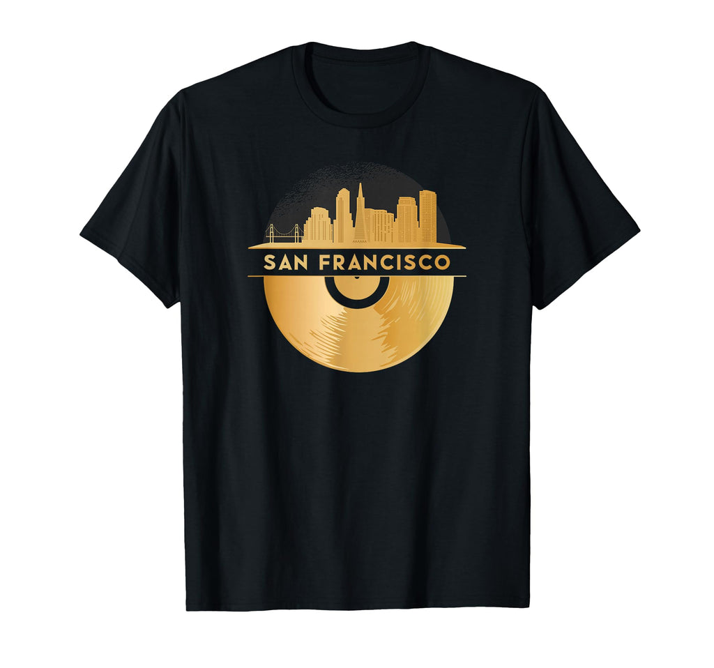 Vinyl Record Player Disco Music T-Shirt - Casual Everyday Wear Men Women - T-Shirt, Sweatshirt, Hoodie
