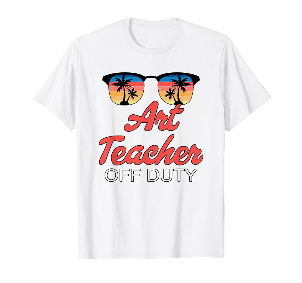 Art Teacher Off Duty Sunset T-Shirt - Fun Novelty Design for Adults - T-Shirt, Sweatshirt, Hoodie