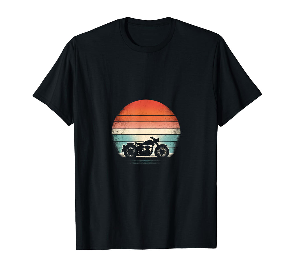 Motorcycle Sunset T-Shirt - Custom Art Print for Adults - T-Shirt, Sweatshirt, Hoodie