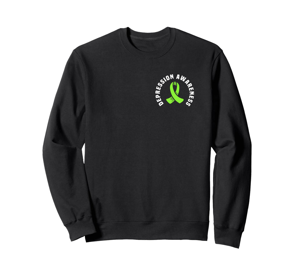 Depression Awareness Pocket Support Sweatshirt - Novelty Apparel Unisex - T-Shirt, Sweatshirt, Hoodie