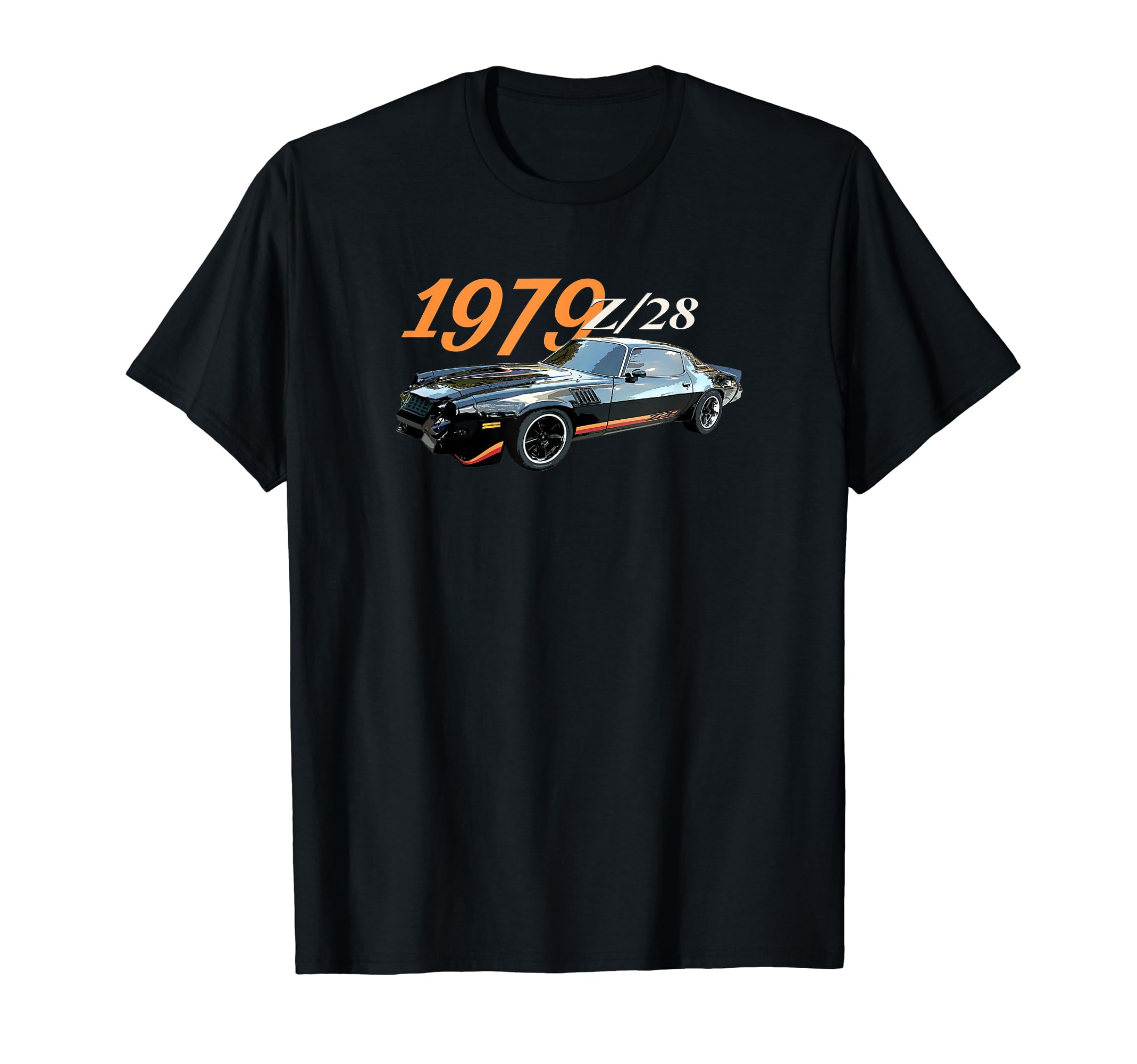 Cars Black 1979 Z 28 American T-Shirt - Casual Everyday Wear Men Women - T-Shirt, Sweatshirt, Hoodie
