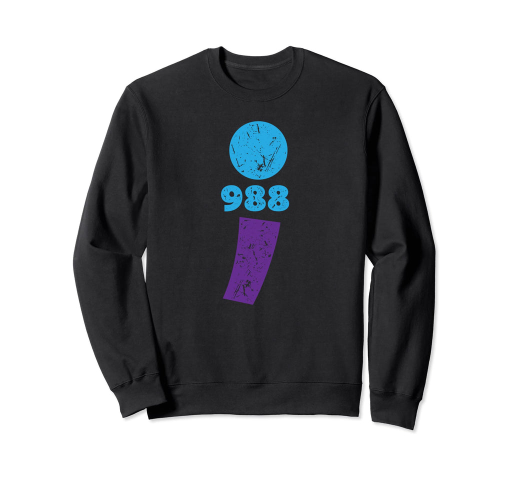 Suicide Prevention 988 Comma Sweatshirt - Unique Graphic for Adults - T-Shirt, Sweatshirt, Hoodie