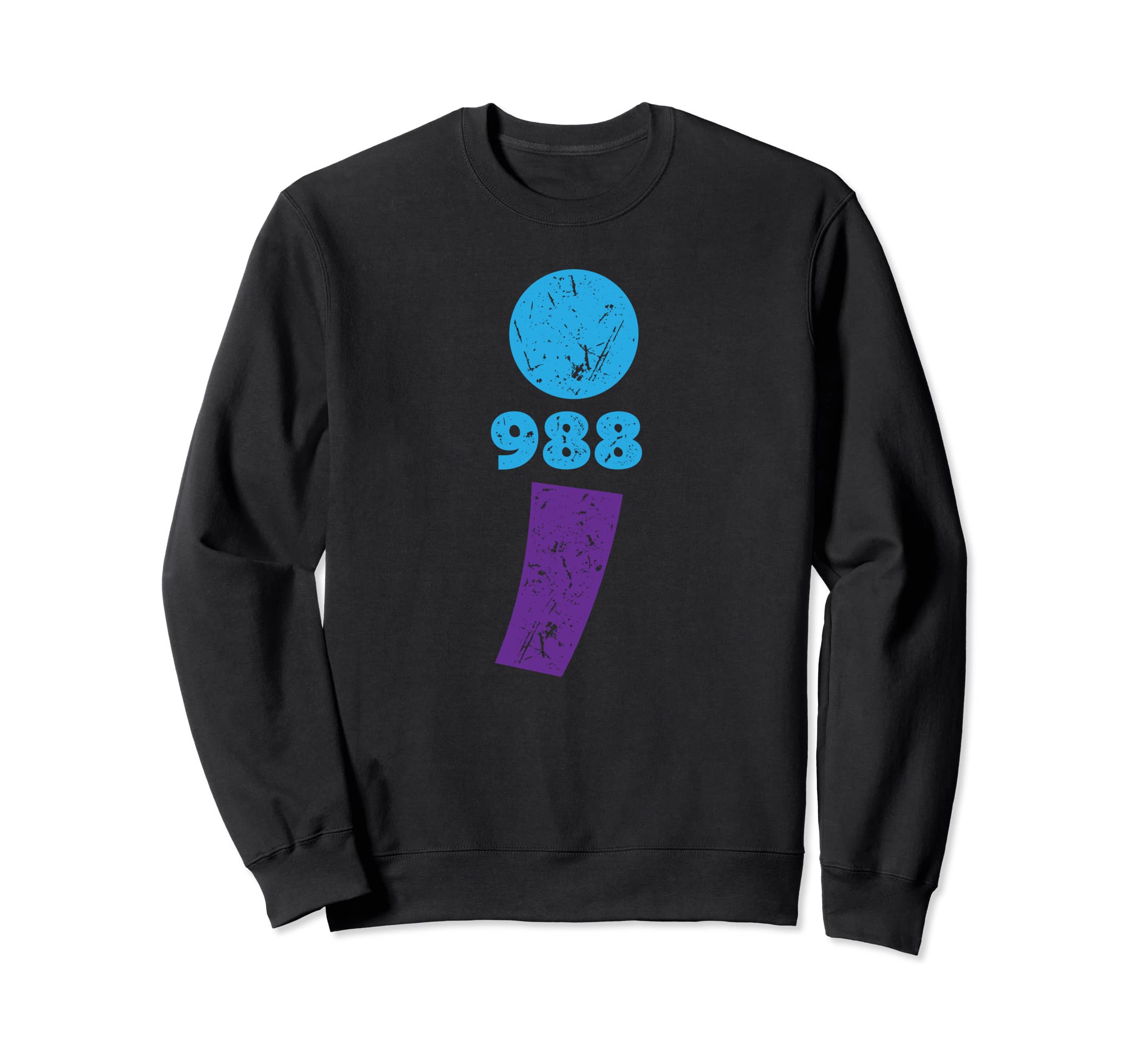 Suicide Prevention 988 Comma Sweatshirt - Unique Graphic for Adults - T-Shirt, Sweatshirt, Hoodie