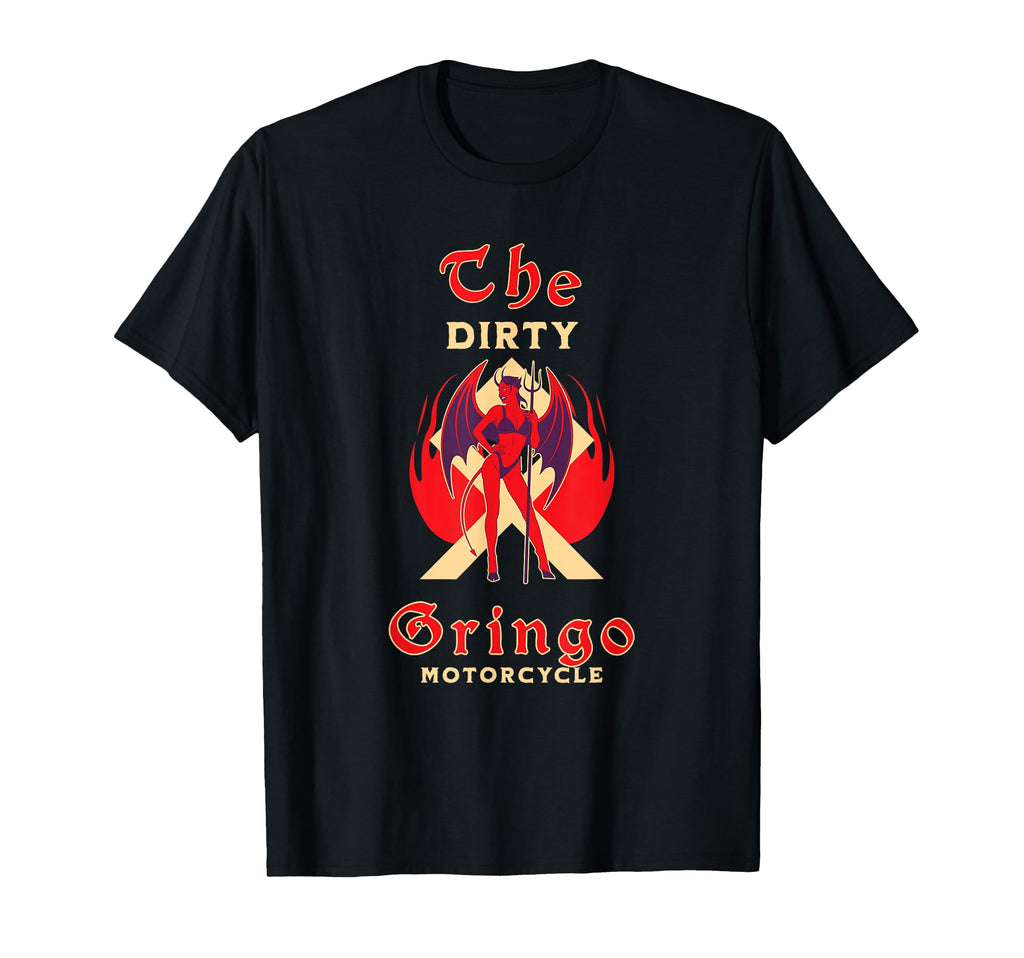Dirty Gringo Devil Motorcycle Biker T-Shirt - Minimalist Print Men Women - T-Shirt, Sweatshirt, Hoodie