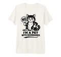 Im Pet Boundaries Cat Tri Blend T-Shirt - Graphic Print Unisex - T-Shirt, Sweatshirt, Hoodie