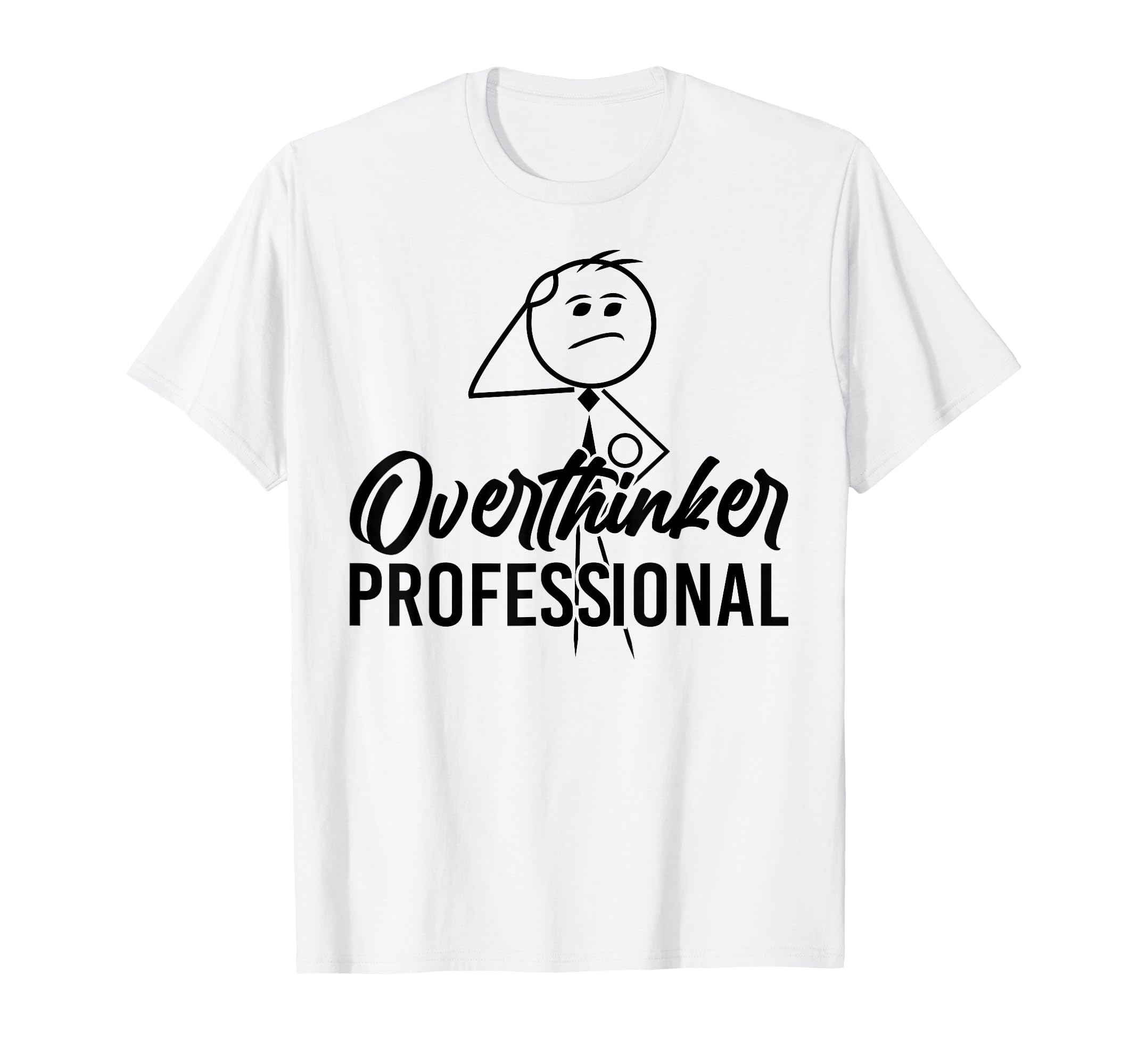 Funny Overthinker Anxious Introvert T-Shirt - Minimalist Print for Adults - T-Shirt, Sweatshirt, Hoodie