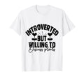 Introverted But Willing To Discuss T-Shirt - Fun Novelty Design Men Women - T-Shirt, Sweatshirt, Hoodie