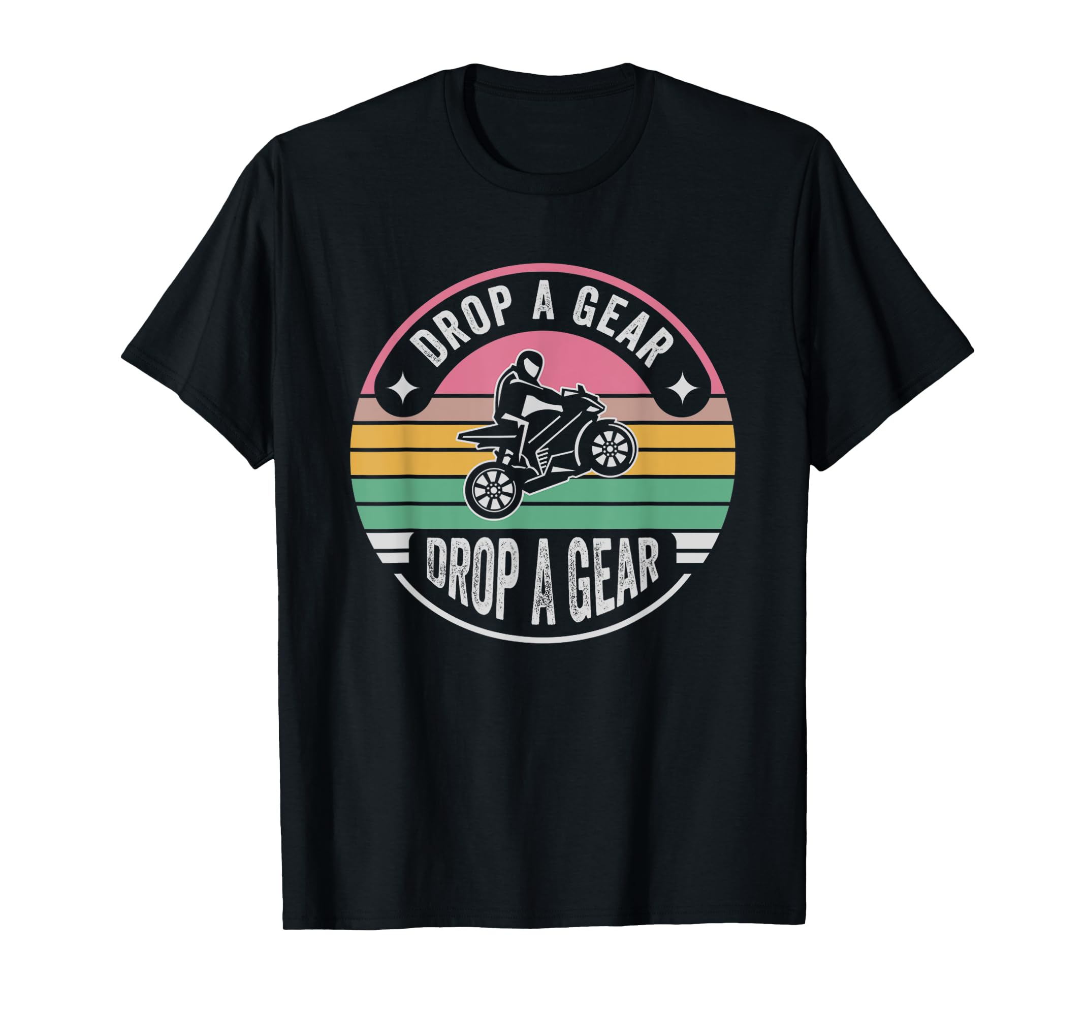 Drop Gear Motorcycle Biker Pride T-Shirt - Aesthetic Graphic for Adults - T-Shirt, Sweatshirt, Hoodie