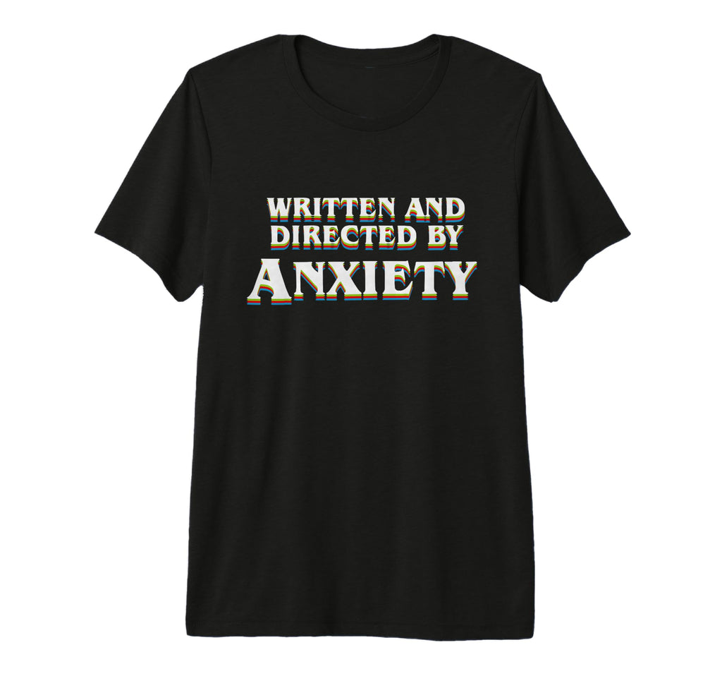 Anxiety Overthinker Written And T-Shirt - Minimalist Print for Adults - T-Shirt, Sweatshirt, Hoodie