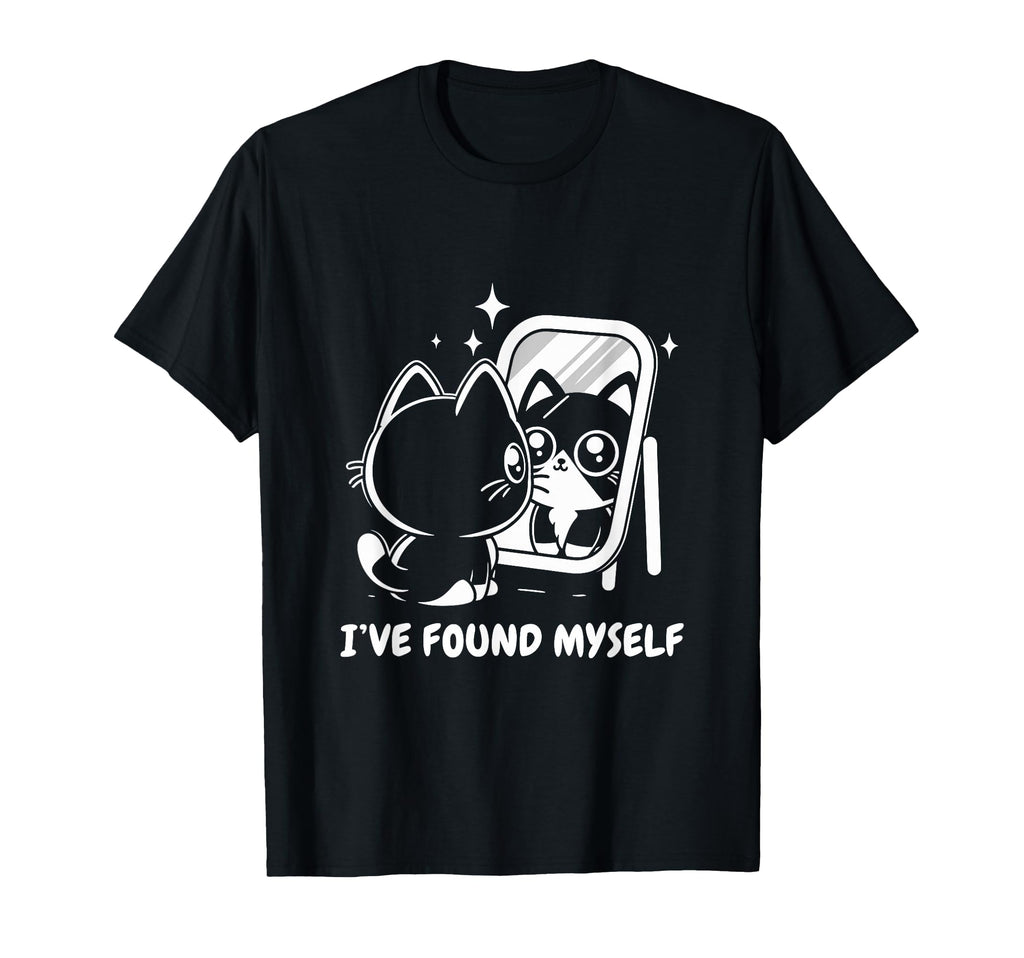 Ive Found Myself Cat Meditation Mental T-Shirt - Custom Art Print Unisex - T-Shirt, Sweatshirt, Hoodie