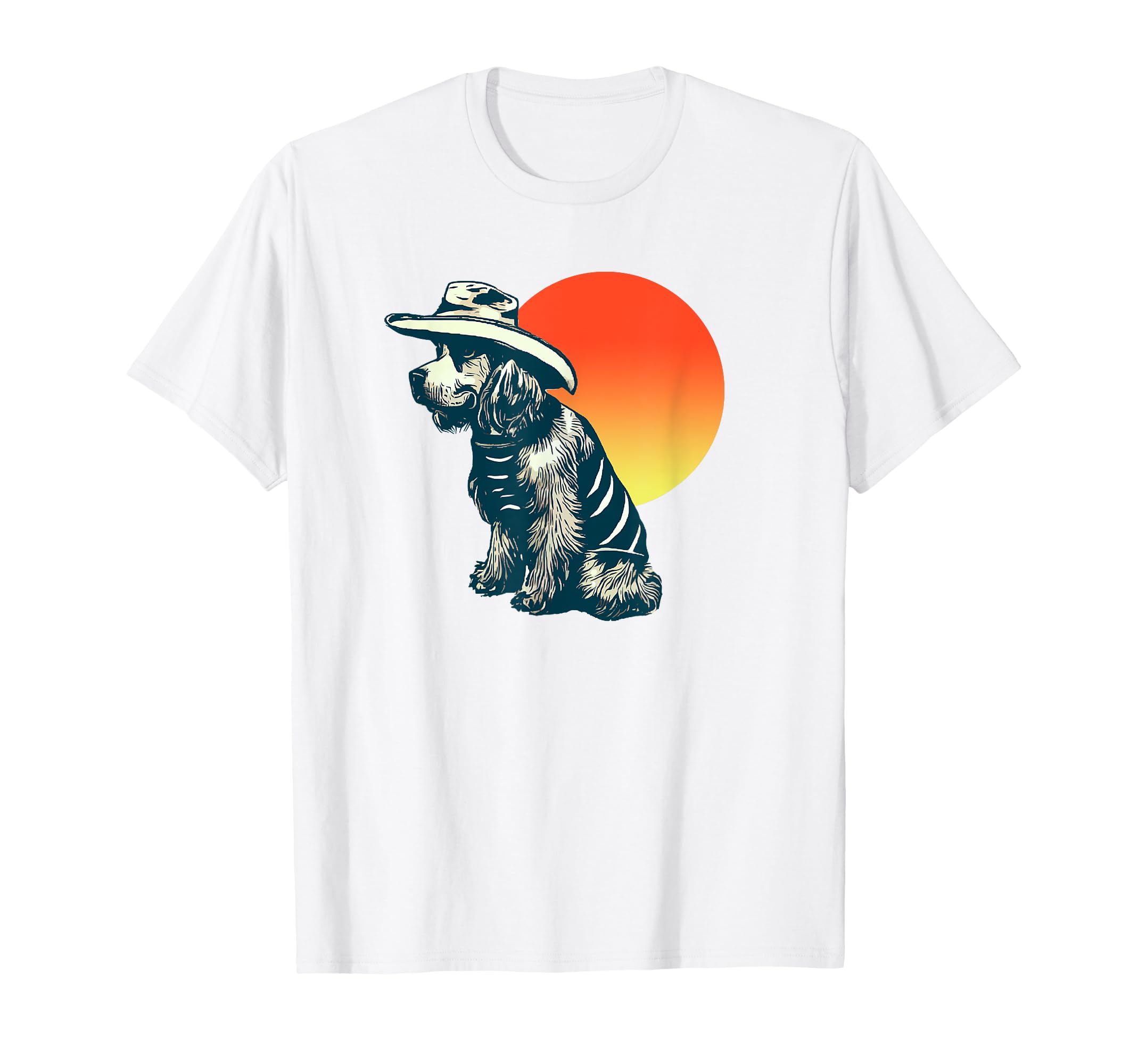 Cocker Spaniel Cowboy Funny Western T-Shirt - Minimalist Print for Adults - T-Shirt, Sweatshirt, Hoodie