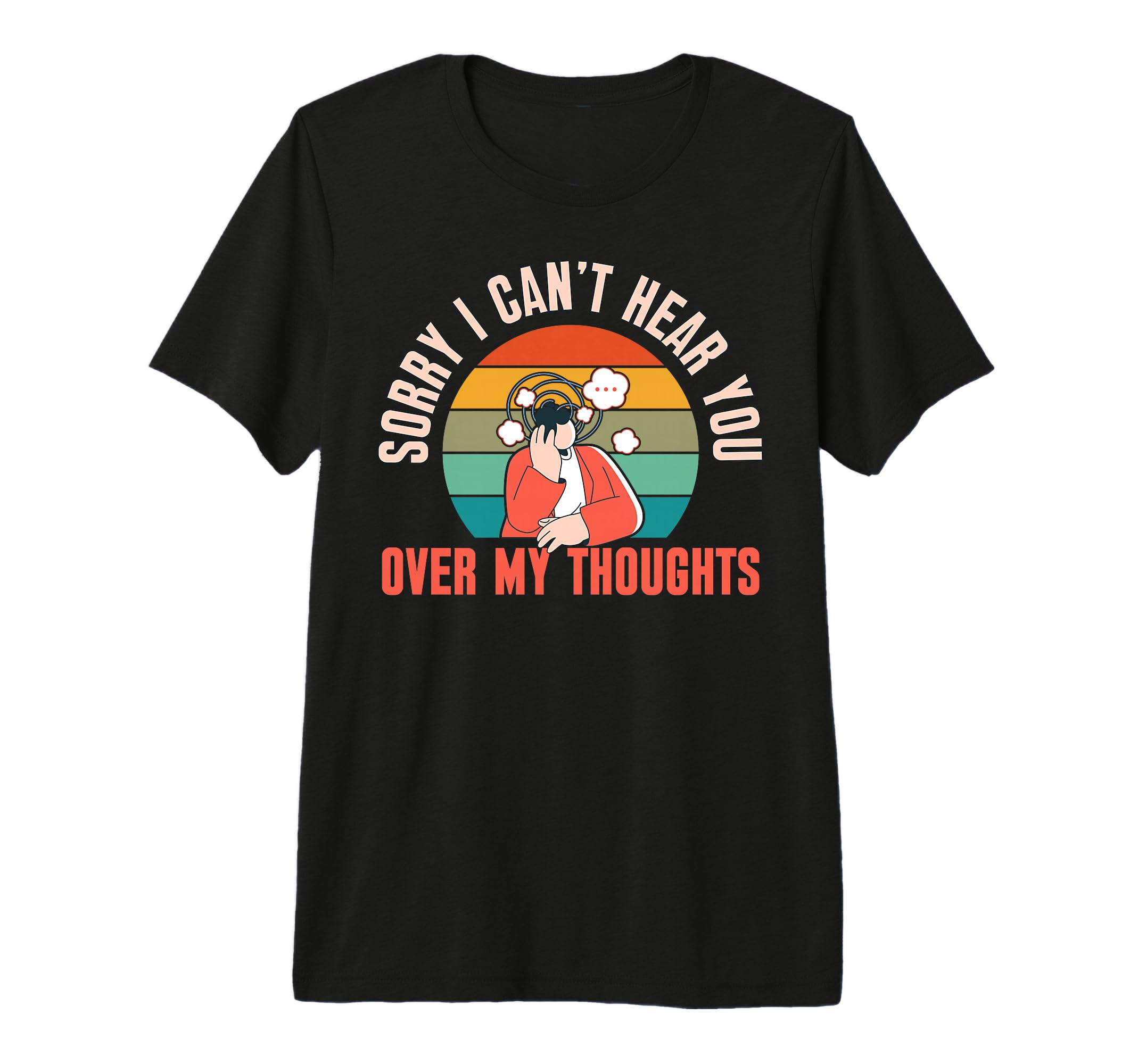 Overthinking Over My Thoughts Ideal T-Shirt - Custom Art Print Unisex - T-Shirt, Sweatshirt, Hoodie