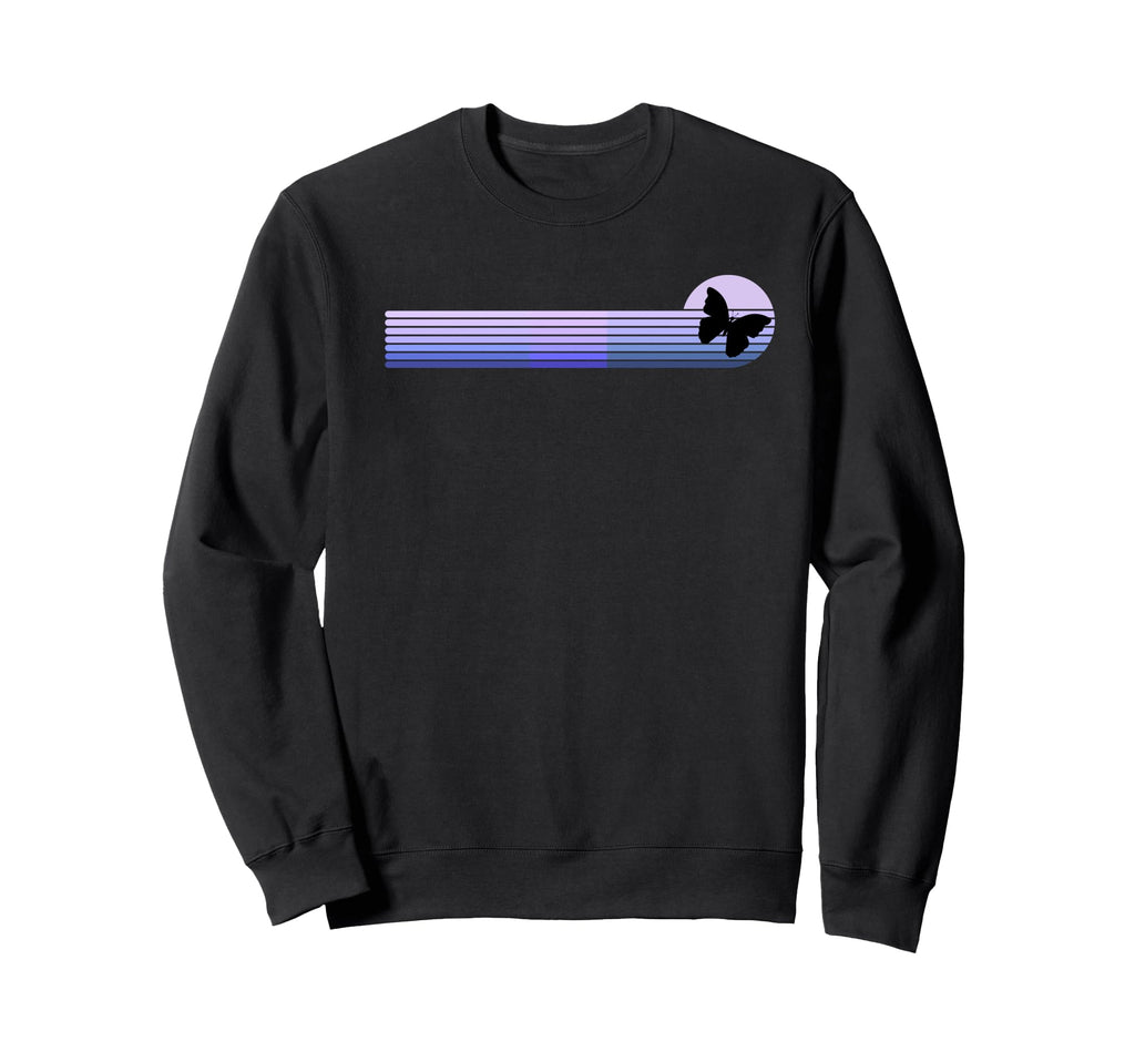 Butterfly Sunset Nature Aesthetic Sweatshirt - Custom Art Print Unisex - T-Shirt, Sweatshirt, Hoodie