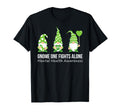 Gnome One Fights Alone Mental T-Shirt - Fun Novelty Design for Adults - T-Shirt, Sweatshirt, Hoodie