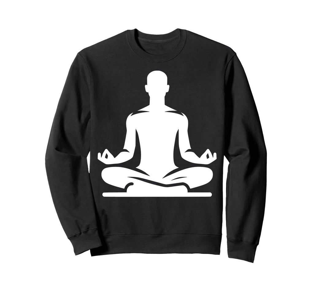 Meditating Person Silhouette Sweatshirt - Custom Art Print Unisex - T-Shirt, Sweatshirt, Hoodie