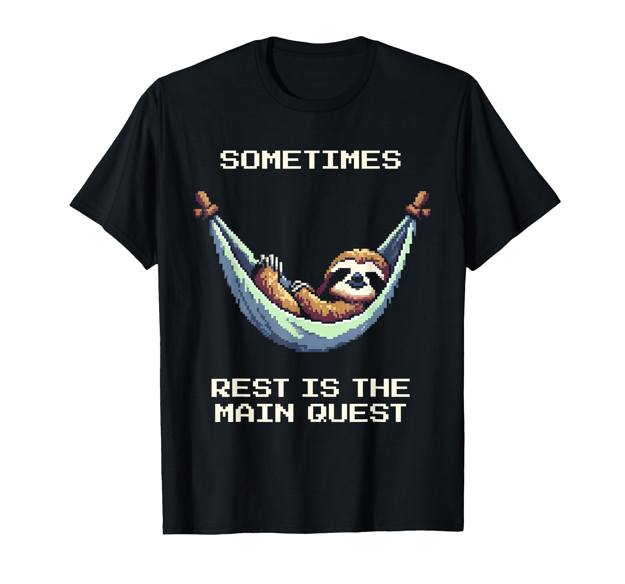 Rest As Main Quest Mental Health T-Shirt - Custom Art Print for Adults - T-Shirt, Sweatshirt, Hoodie