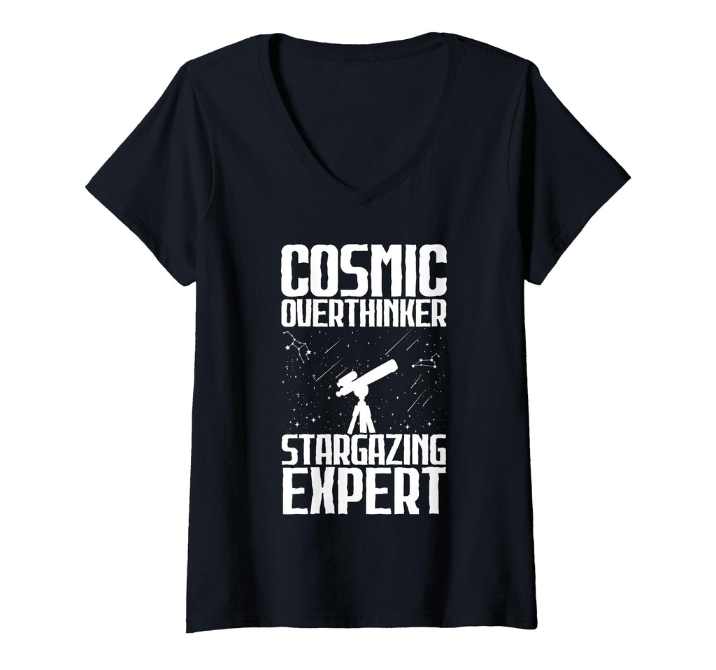 Womens Cosmic Overthinker Stargazing Expert T-Shirt - Graphic Print Unisex - T-Shirt, Sweatshirt, Hoodie