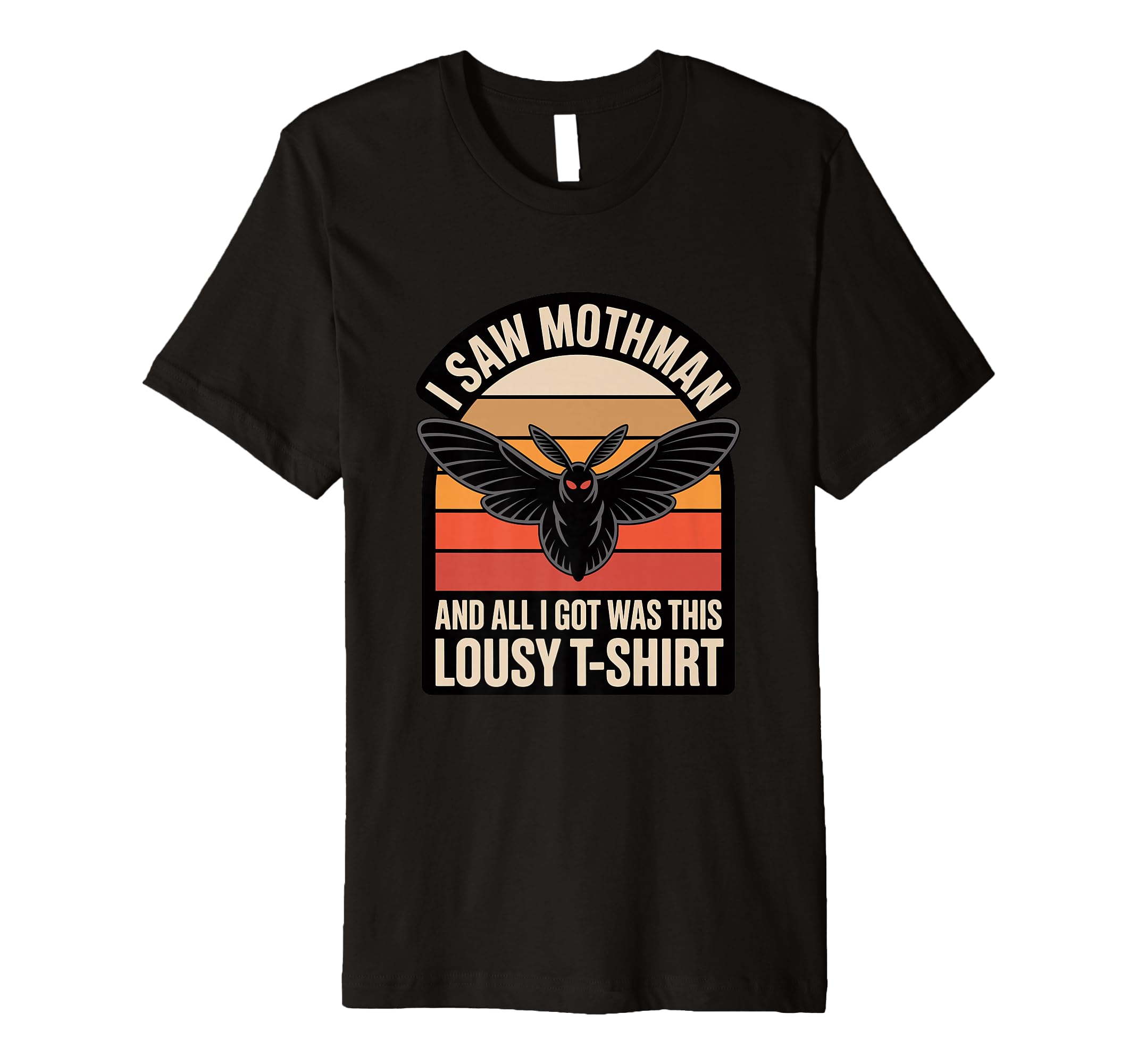 Moth Mann Cryptid Anti Social T-Shirt - Minimalist Print for Adults - T-Shirt, Sweatshirt, Hoodie