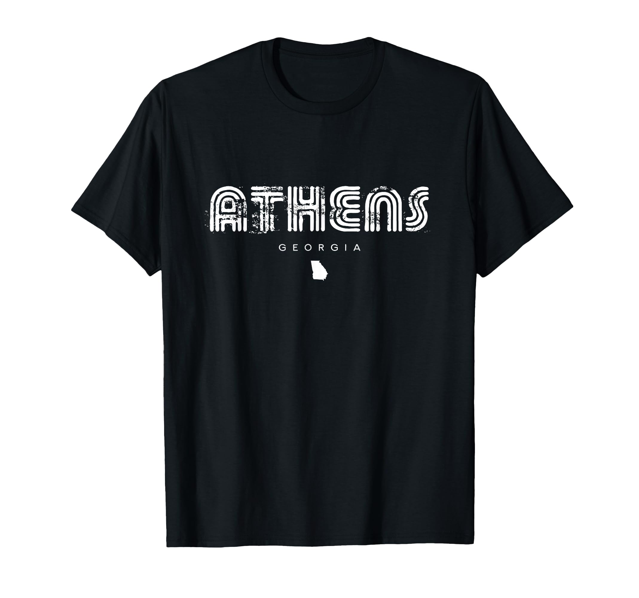Athens Georgia Ga 70S 80S Type T-Shirt - Fun Novelty Design Unisex - T-Shirt, Sweatshirt, Hoodie