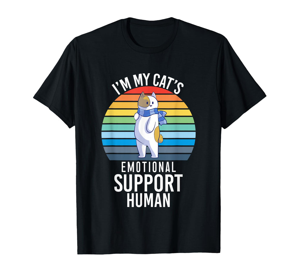 Im My Cats Emotional Support Human T-Shirt - Minimalist Print Unisex - T-Shirt, Sweatshirt, Hoodie