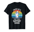 Im My Cats Emotional Support Human T-Shirt - Minimalist Print Unisex - T-Shirt, Sweatshirt, Hoodie
