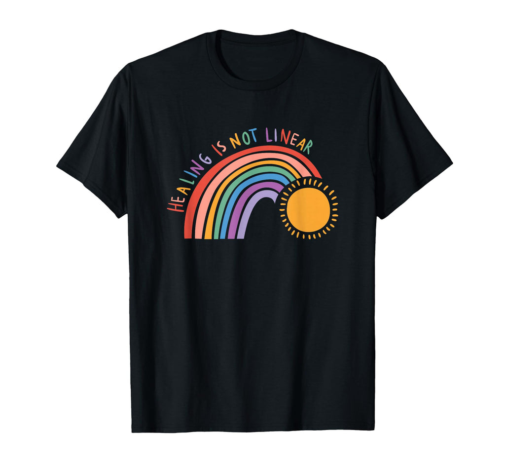 Healing Is Not Linear T-Shirt - Minimalist Print for Adults - T-Shirt, Sweatshirt, Hoodie