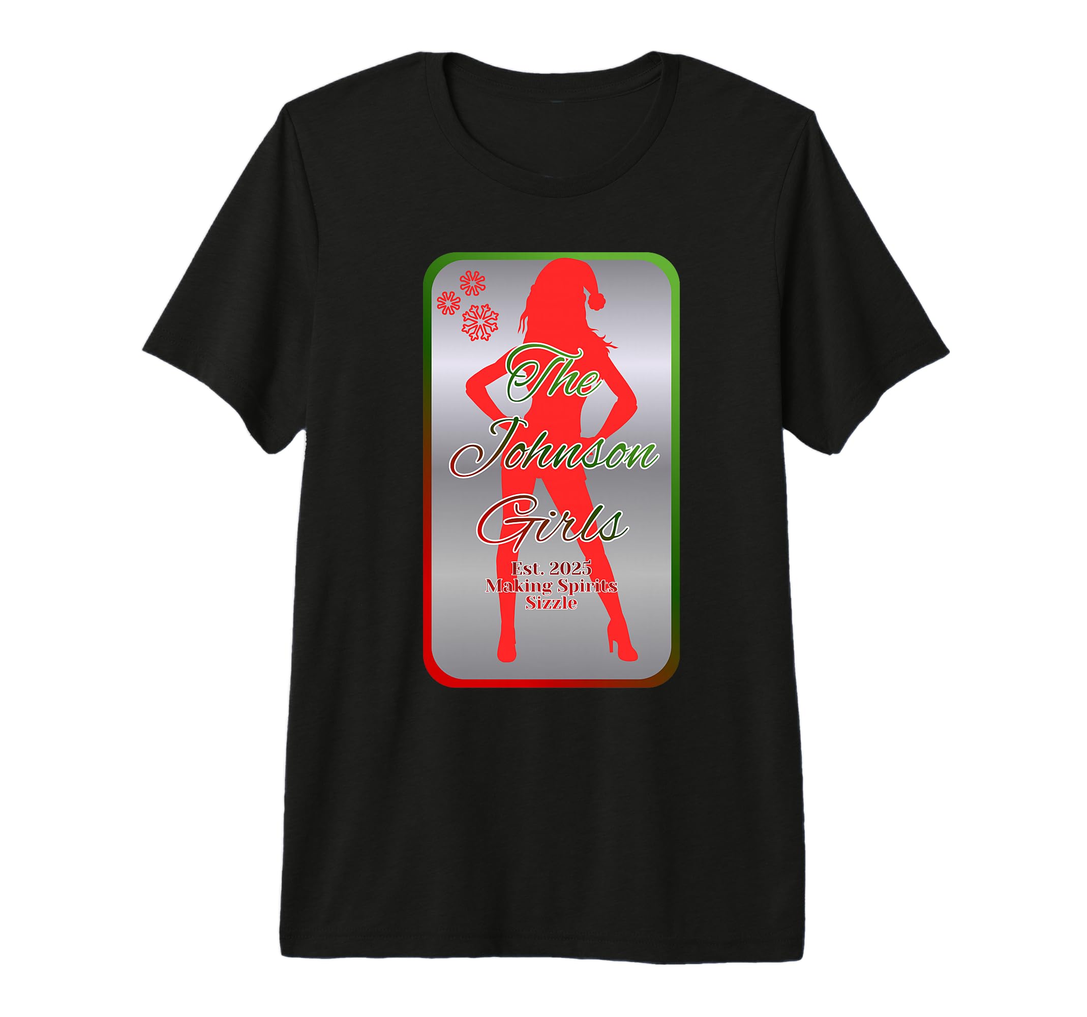 Johnson Logo Holiday Pin Up Tri Blend T-Shirt - Minimalist Print for Adults - T-Shirt, Sweatshirt, Hoodie