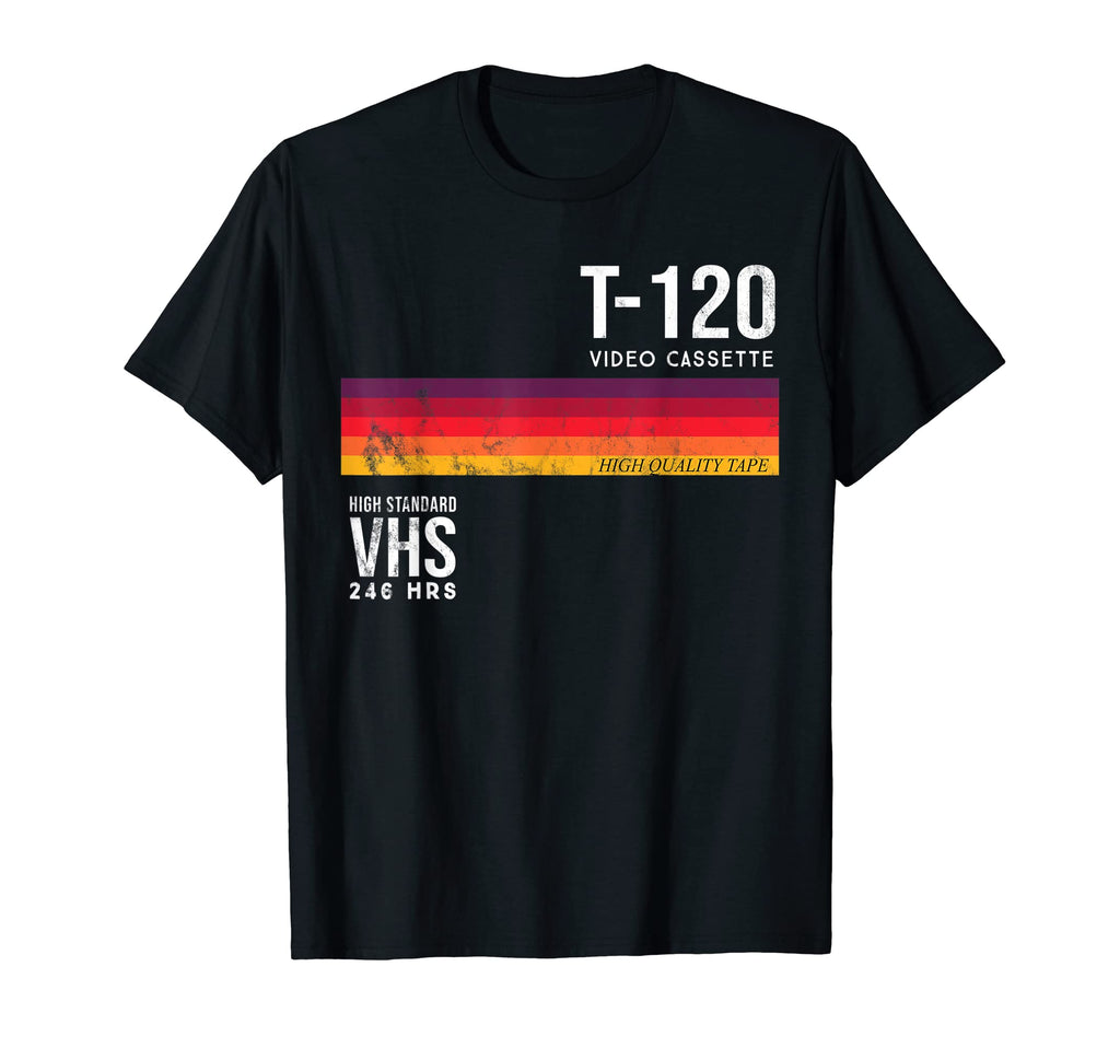 80S Video Cassette Tape Vhs T-Shirt - Casual Everyday Wear for Adults - T-Shirt, Sweatshirt, Hoodie