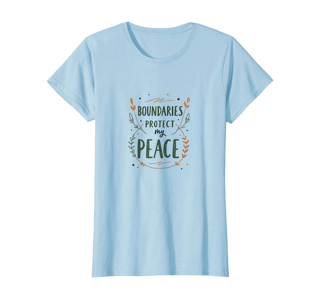 Boundaries Protect My Peace Mental T-Shirt - Trendy Graphic for Adults - T-Shirt, Sweatshirt, Hoodie