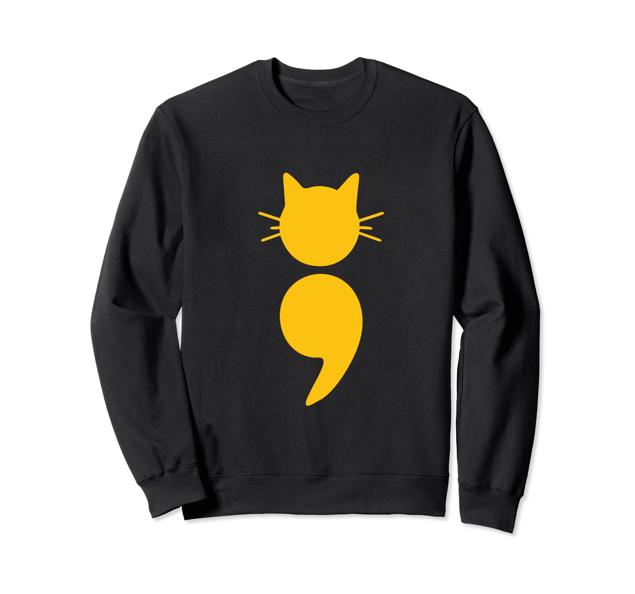 Cat Semicolon May Mental Health Sweatshirt - Streetwear Style Unisex - T-Shirt, Sweatshirt, Hoodie