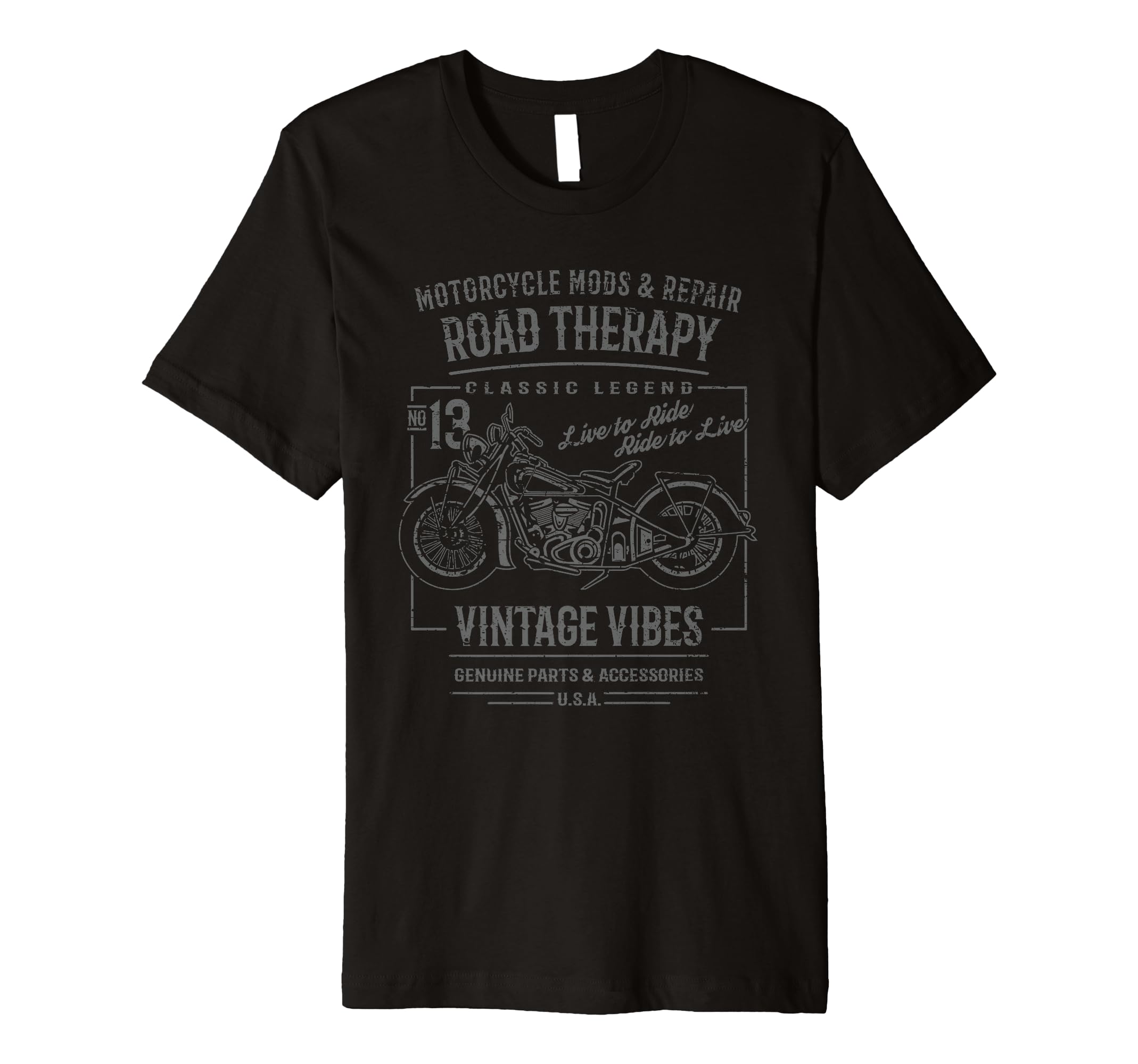 Motorcycle Distressed T-Shirt - Unique Graphic for Adults - T-Shirt, Sweatshirt, Hoodie