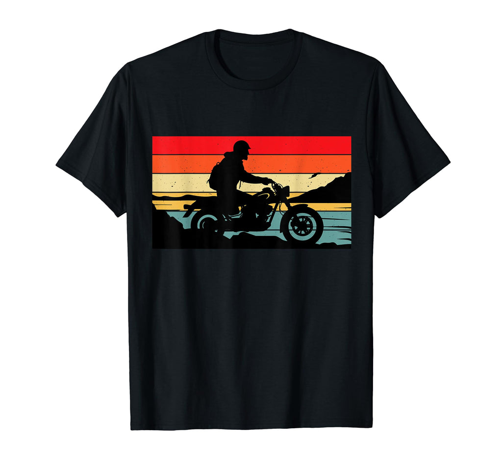 Motorcycle Sunset T-Shirt - Aesthetic Graphic Men Women - T-Shirt, Sweatshirt, Hoodie