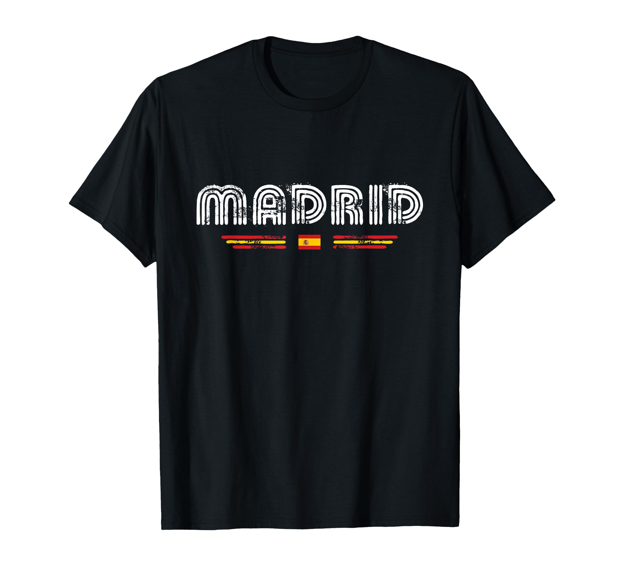 Madrid Spain 70S 80S Type T-Shirt - Minimalist Print Men Women - T-Shirt, Sweatshirt, Hoodie