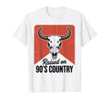 90S Country Music Bull Skull Western T-Shirt - Graphic Print for Adults - T-Shirt, Sweatshirt, Hoodie