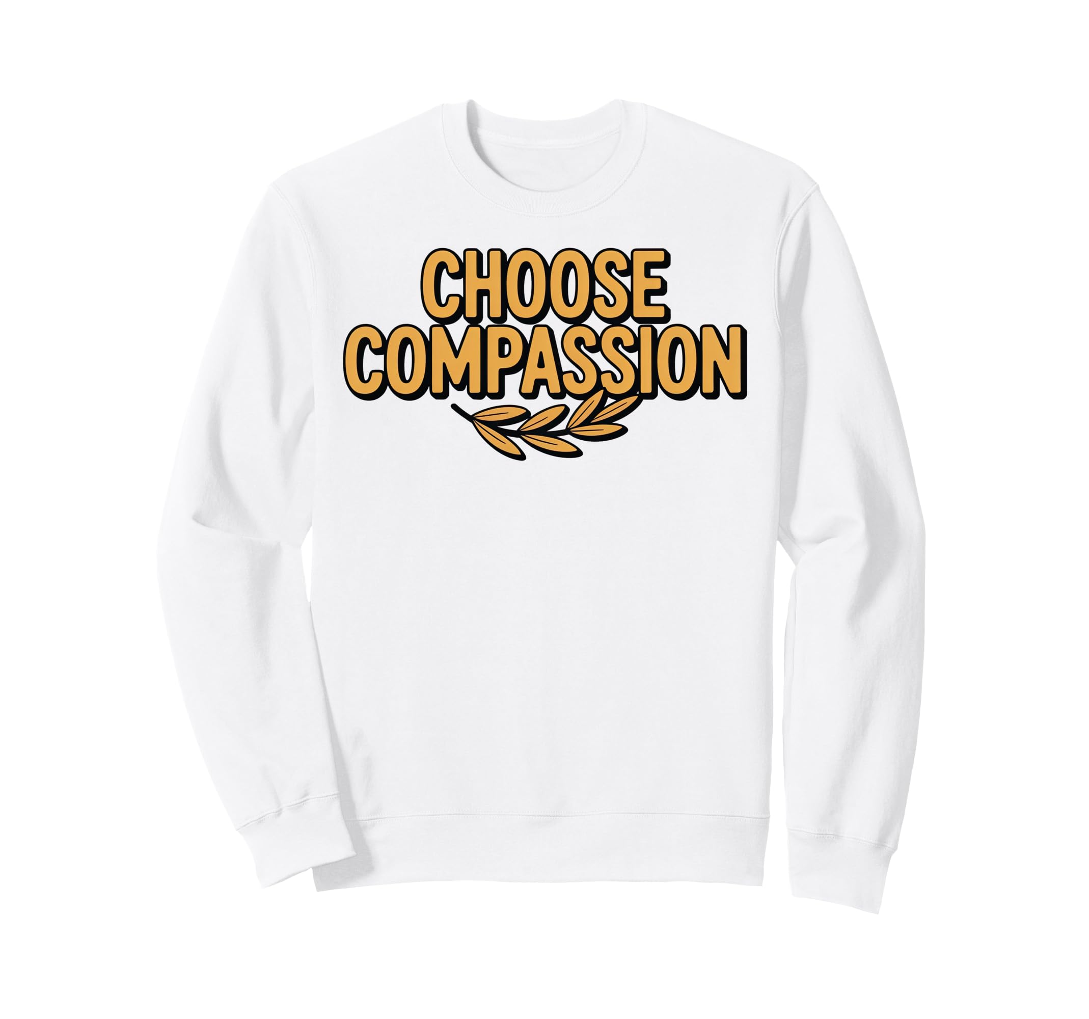 Choose Compassion Yoga Circle Sweatshirt - Graphic Print for Adults - T-Shirt, Sweatshirt, Hoodie