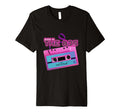 Born 80S And Proud Neon Cassette Vibes T-Shirt - Unique Graphic Unisex - T-Shirt, Sweatshirt, Hoodie