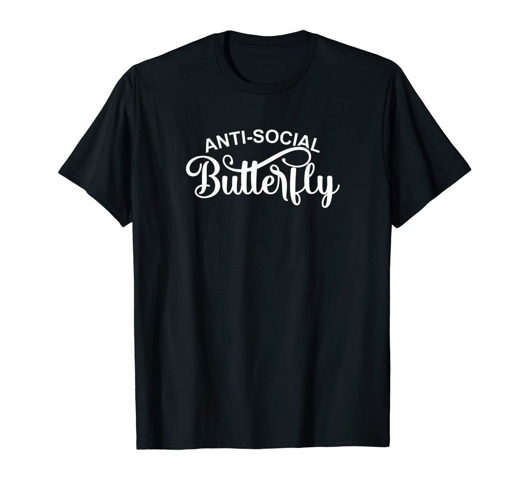 Anti Social Butterfly Antisocial T-Shirt - Aesthetic Graphic for Adults - T-Shirt, Sweatshirt, Hoodie