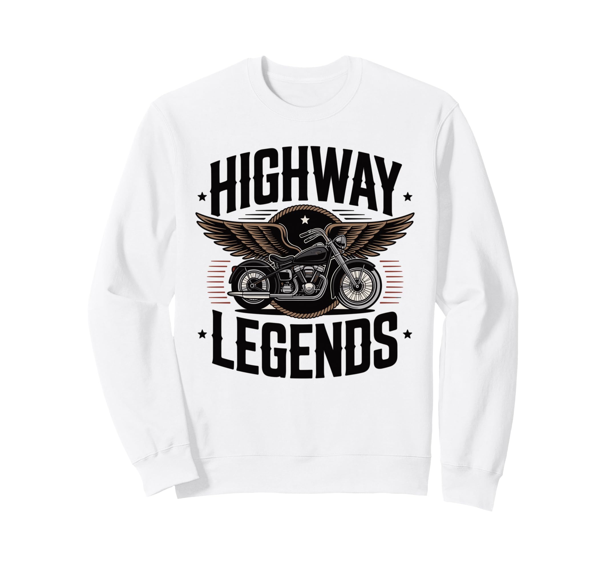 Highway Legends Biker Sweatshirt - Casual Everyday Wear for Adults - T-Shirt, Sweatshirt, Hoodie