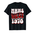 Mhhs West1978 Typography T-Shirt - Minimalist Print for Adults - T-Shirt, Sweatshirt, Hoodie