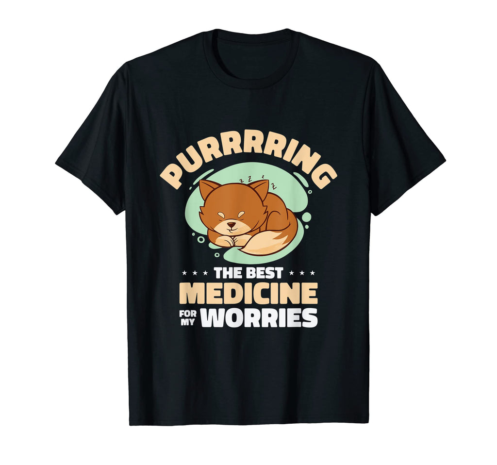 Purring Cat Positivity Cat Lover T-Shirt - Casual Everyday Wear Men Women - T-Shirt, Sweatshirt, Hoodie
